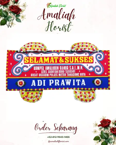 Papan Bunga Ucapan Selamat Manis Mata