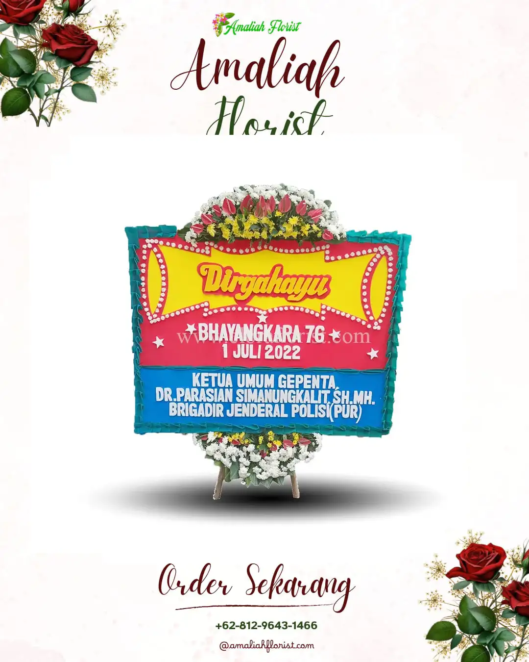 Papan Bunga HUT Ulang Tahun Manis Mata